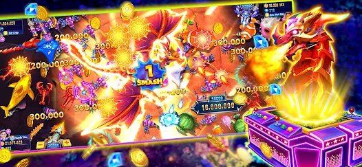 Themed casino-style entertainment area on 9888bet Prosperity Fortune